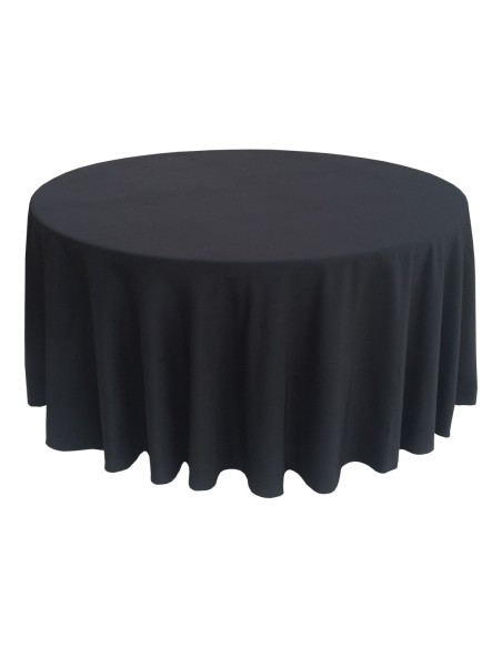 Housse Ondulée 3 Polyester NOIRE pour table pliante ronde Diamètre 150 cm