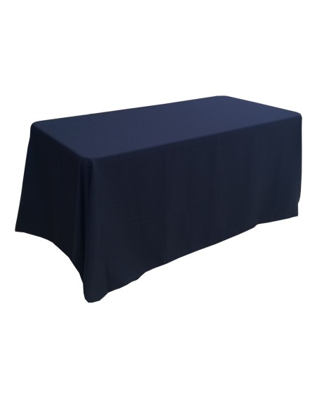 Nappe Lisse Polyester NOIRE pour table pliante rectangle 152cm x 76cm