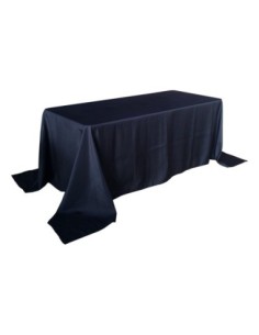 Nappe Lisse Polyester NOIRE pour table pliante rectangle 183cm x 76cm 2