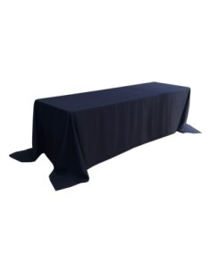 Nappe Lisse 3 Spandex NOIRE pour table pliante rectangle 240cm x 76cm 2