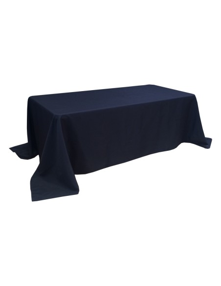 Nappe Lisse Style 3 NOIRE pour table pliante rectangle 200cm x 90cm