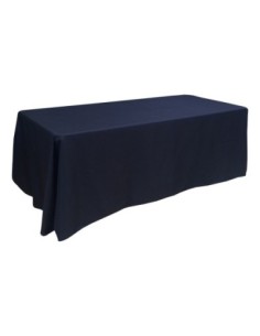 Nappe Lisse Style 3 NOIRE pour table pliante rectangle 200cm x 90cm 2