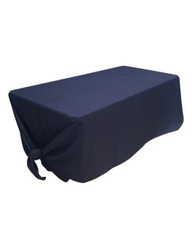 Nappe Lisse Style 3 NOIRE pour table pliante rectangle 200cm x 90cm