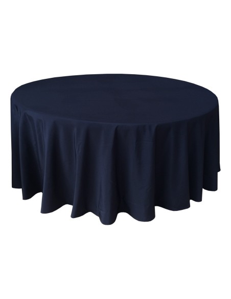 Housse Ondulée 3 Polyester NOIRE pour table pliante ronde Diamètre 180 cm