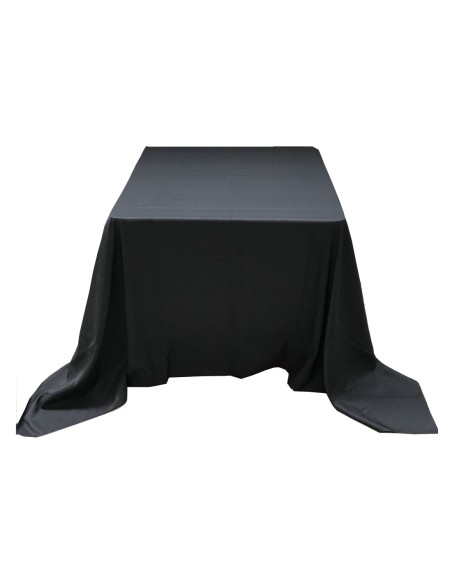 Nappe Ondulée 3 Polyester NOIRE pour table pliante carrée 87cm x 87cm