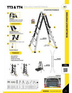 Echelle Telescopique Centaure 4 x 4 barreaux 2