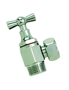 Robinet de chasse WC, équerre à clapet modèle chromé 12x17 - BOUTTÉ - 1114015