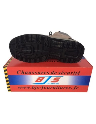 Chaussures de sécurité en cuir et velours