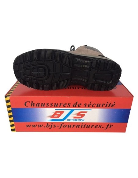 Chaussures de sécurité en cuir et velours