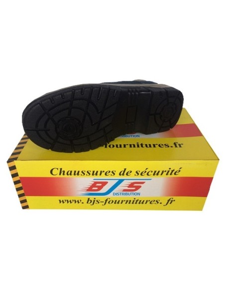 Chaussures basses de sécurité en cuir et velours BJS