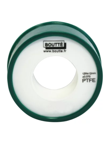 Ruban Téflon PTFE, 12 m x 12 mm - BOUTTÉ - 152889