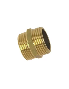 Mamelon double mâle égal 208, filetage 12x17 (1/2") - BOUTTÉ - 2111341