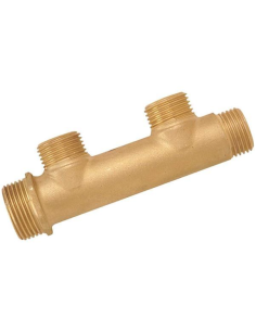 Collecteur laiton mâle 20x27 4 sorties mâle 15x21 3154156 - BOUTTE - 3154156