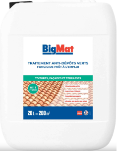 Traitement Antimousse 20L Prêt à l'emploi SANS SYNERGISANT