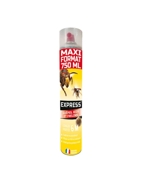 Aérosol express longue portée guêpes/frelons 750ML