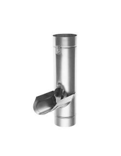 Récupérateur d'eau à clapet avec grille , diamètre 80 mm naturel