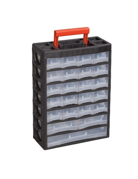 Casier de rangement en plastique avec 23 tiroirs