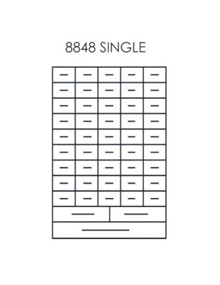 Casier métal avec 48 tiroirs