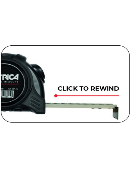 Metre Black Tape – Autobloquant