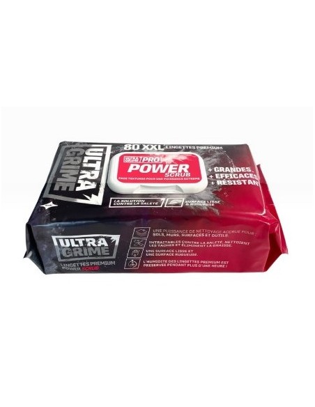 Lingettes nettoyantes biface rugueuse XXL - ULTRAGRIME - PRO 80