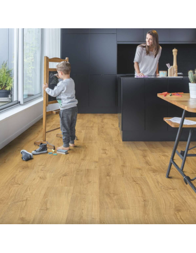 Bloom Chêne Automne miel LVT Rigide ss couche intégrée 5+1 Class 33 - Gdes lames