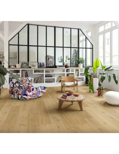 Bloom Chêne élégant nat LVT Rigide ss couche intégrée 5+1 Class 33 Gdes lames