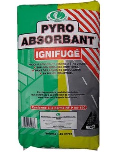 Absorbant ignifugé
