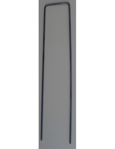 Tuteur en U Diamètre 8 mm , Hauteur 60 cm , Entaxe 10 cm extérieur