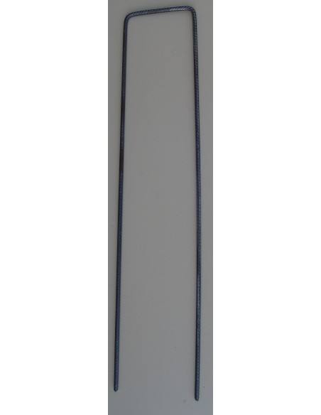 Tuteur en U Diamètre 8 mm , Hauteur 60 cm , Entaxe 10 cm extérieur