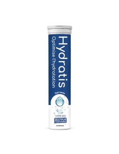 HYDRATIS - Solution d'Hydratation Aux Sels Minéraux 20 Comprimés Effervescents - NEUTRE