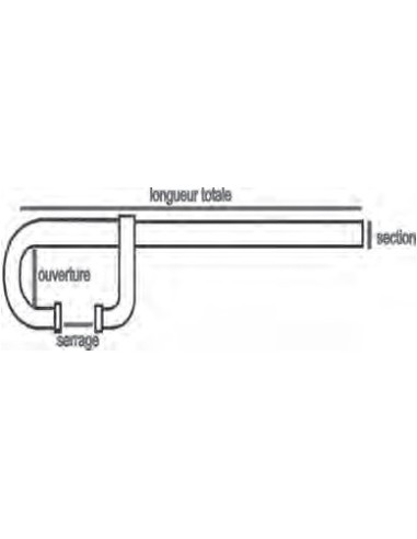 Serre-coffrage ouverture 360 mm Magne