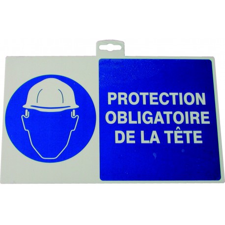Panneau "Protection obligatoire de la tête"