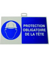 Panneau "Protection obligatoire de la tête" - 387330 - Forges de Magne