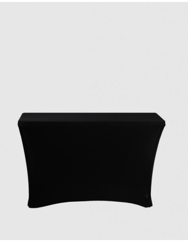 Housse Spandex pour table pliante rectangle 122 cm x 61 cm - noir