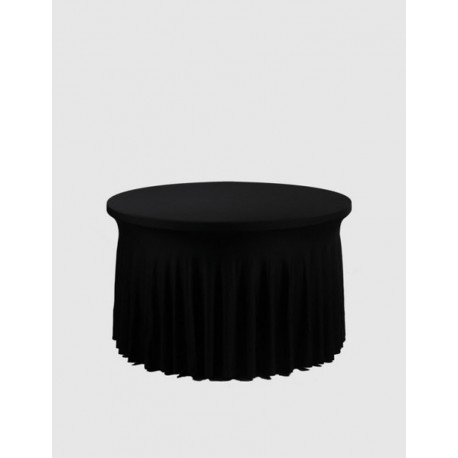 Housse Spandex pour table pliante ronde diamètre 122 cm - ondulé