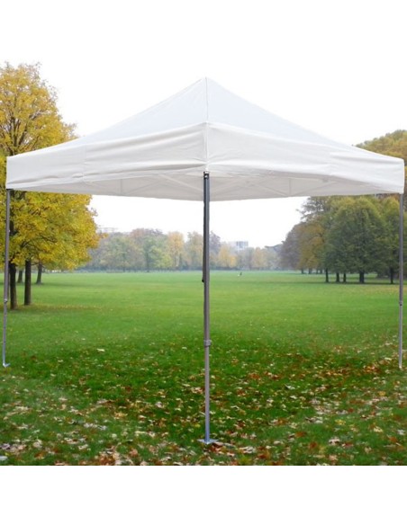 Tente pliante aluminium 3m x 3m + Toit - noir