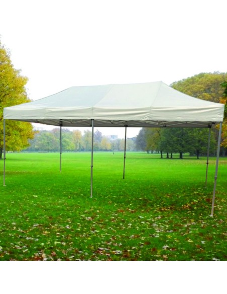 Tente pliante aluminium 3 m x 6 m + Toit