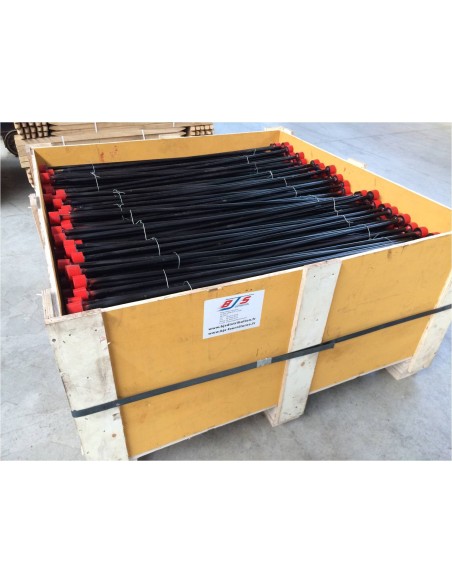 Piquet fer Ø 14 mm avec protection bout rouge