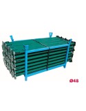 Lot de 63 étais peint de 2,10 à 4,00 m + panier de stockage