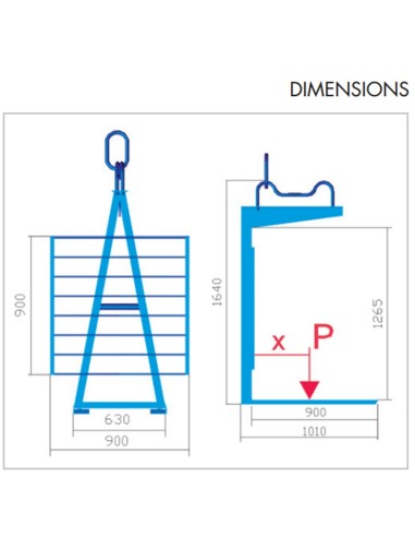Lève-palette 1 500 kg DCM