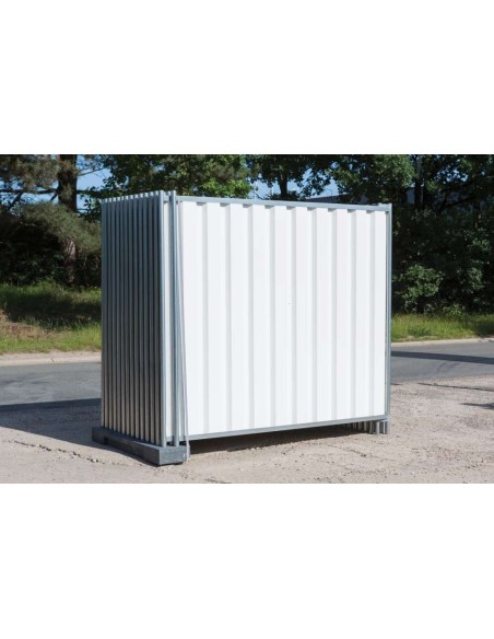 Clôture M800 opaque Heras blanc 2,2 x 2 m