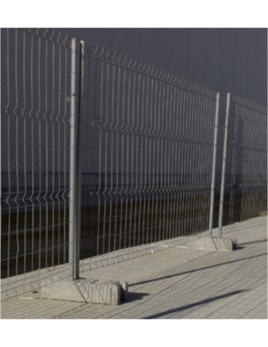 Clôture de chantier TM1 avec 2 poteaux tubes 