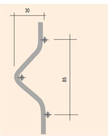 Clôture de chantier TM1 avec 2 poteaux tubes 