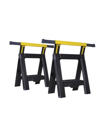 Tréteau pliable télescopique - lot de 2 pièces