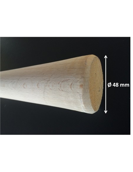 Manche bois rond pioche