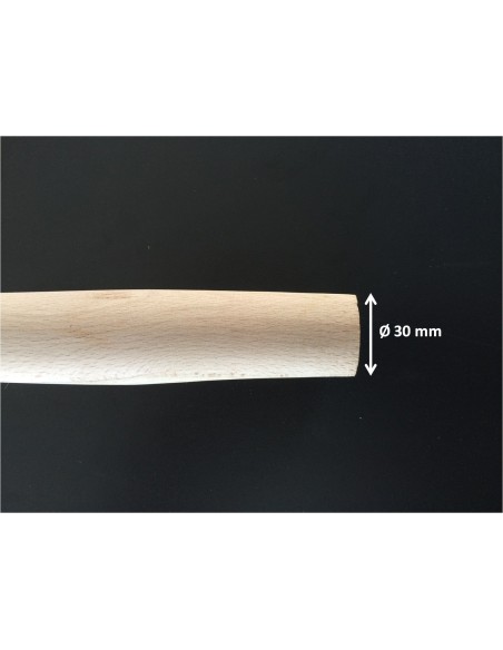 Manche bois rond ergonomique pelle