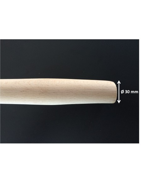 Manche bois rond ergonomique pelle