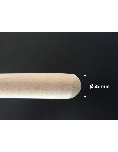 Manche bois rond ergonomique pelle