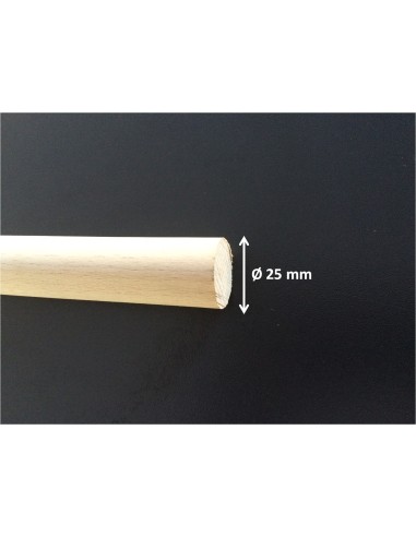 Manche bois rond bêche