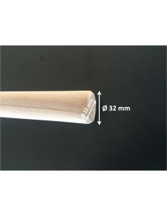 Manche marteau coffreur Ø 39 x 29 mm en bois 2